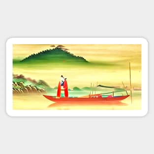 Fishing boat in Vietnam Sticker